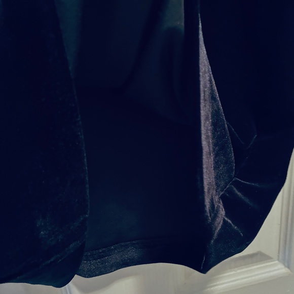 Sleeveless Velvet Mock Neck Sheath - Picture 4 of 6